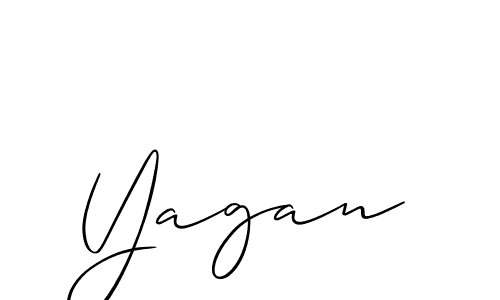 if you are searching for the best signature style for your name Yagan. so please give up your signature search. here we have designed multiple signature styles  using Allison_Script. Yagan signature style 2 images and pictures png