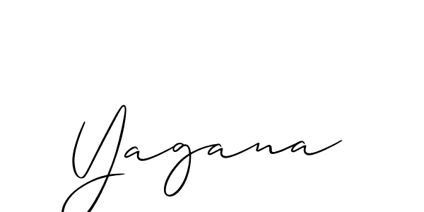 How to make Yagana name signature. Use Allison_Script style for creating short signs online. This is the latest handwritten sign. Yagana signature style 2 images and pictures png