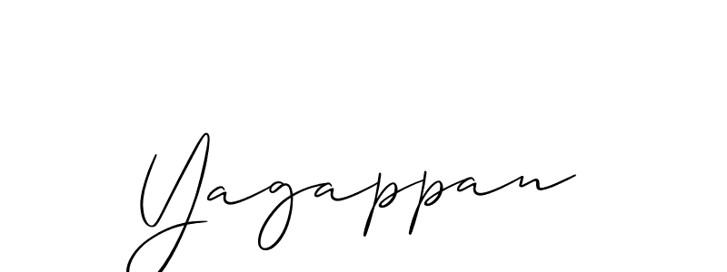 Also we have Yagappan name is the best signature style. Create professional handwritten signature collection using Allison_Script autograph style. Yagappan signature style 2 images and pictures png