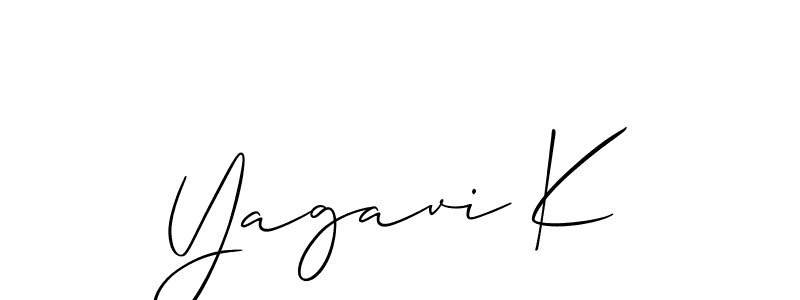 Best and Professional Signature Style for Yagavi K. Allison_Script Best Signature Style Collection. Yagavi K signature style 2 images and pictures png