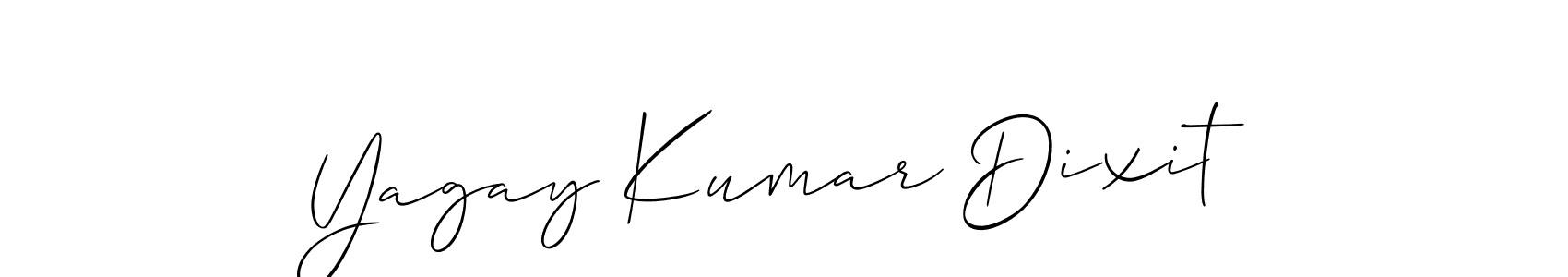 Use a signature maker to create a handwritten signature online. With this signature software, you can design (Allison_Script) your own signature for name Yagay Kumar Dixit. Yagay Kumar Dixit signature style 2 images and pictures png