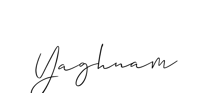How to Draw Yaghnam signature style? Allison_Script is a latest design signature styles for name Yaghnam. Yaghnam signature style 2 images and pictures png