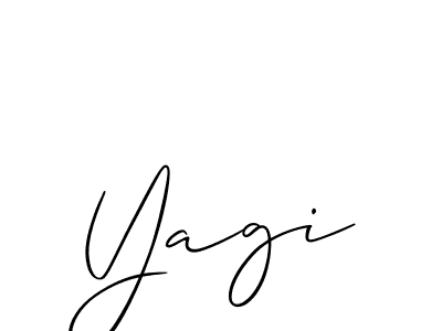 Use a signature maker to create a handwritten signature online. With this signature software, you can design (Allison_Script) your own signature for name Yagi. Yagi signature style 2 images and pictures png