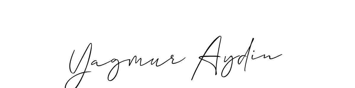 Also You can easily find your signature by using the search form. We will create Yagmur Aydin name handwritten signature images for you free of cost using Allison_Script sign style. Yagmur Aydin signature style 2 images and pictures png