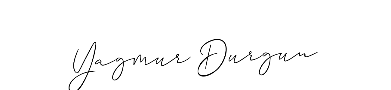 Create a beautiful signature design for name Yagmur Durgun. With this signature (Allison_Script) fonts, you can make a handwritten signature for free. Yagmur Durgun signature style 2 images and pictures png