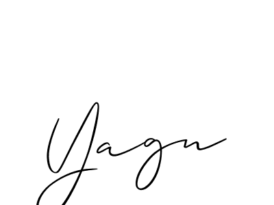 Similarly Allison_Script is the best handwritten signature design. Signature creator online .You can use it as an online autograph creator for name Yagn. Yagn signature style 2 images and pictures png