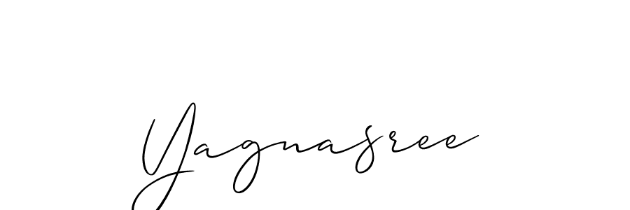 if you are searching for the best signature style for your name Yagnasree. so please give up your signature search. here we have designed multiple signature styles  using Allison_Script. Yagnasree signature style 2 images and pictures png