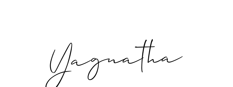 How to make Yagnatha signature? Allison_Script is a professional autograph style. Create handwritten signature for Yagnatha name. Yagnatha signature style 2 images and pictures png