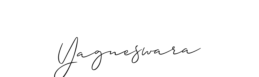 How to make Yagneswara name signature. Use Allison_Script style for creating short signs online. This is the latest handwritten sign. Yagneswara signature style 2 images and pictures png