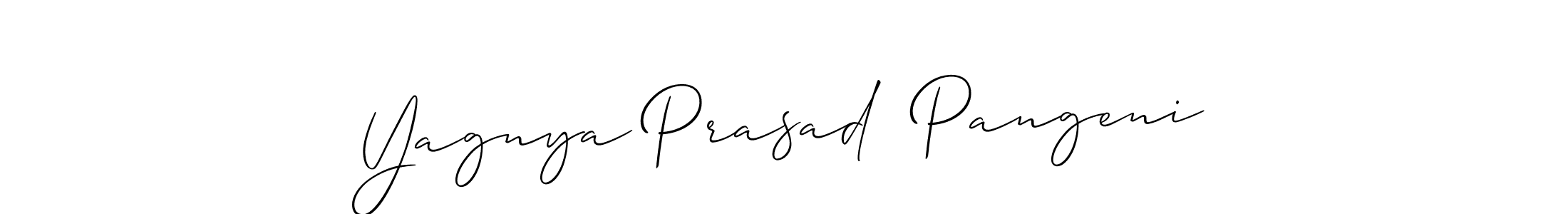 Make a beautiful signature design for name Yagnya Prasad  Pangeni. With this signature (Allison_Script) style, you can create a handwritten signature for free. Yagnya Prasad  Pangeni signature style 2 images and pictures png