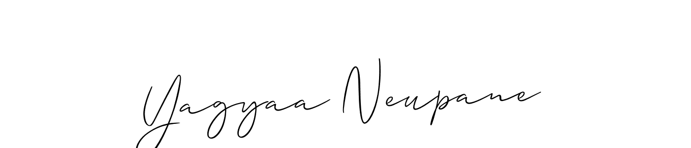 You should practise on your own different ways (Allison_Script) to write your name (Yagyaa Neupane) in signature. don't let someone else do it for you. Yagyaa Neupane signature style 2 images and pictures png