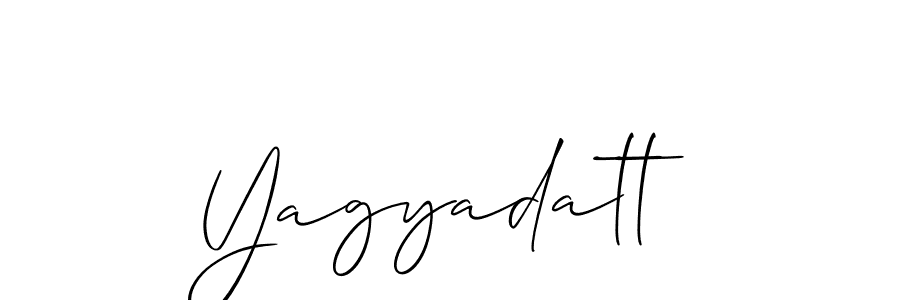 How to Draw Yagyadatt signature style? Allison_Script is a latest design signature styles for name Yagyadatt. Yagyadatt signature style 2 images and pictures png