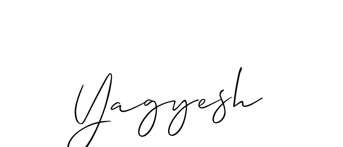 Make a beautiful signature design for name Yagyesh. With this signature (Allison_Script) style, you can create a handwritten signature for free. Yagyesh signature style 2 images and pictures png