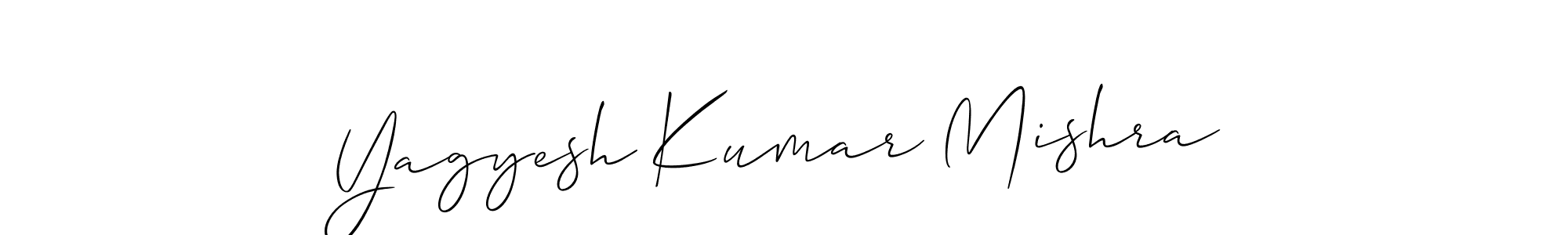 Use a signature maker to create a handwritten signature online. With this signature software, you can design (Allison_Script) your own signature for name Yagyesh Kumar Mishra. Yagyesh Kumar Mishra signature style 2 images and pictures png