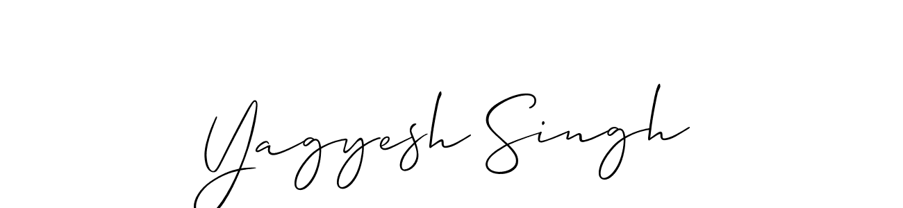 Yagyesh Singh stylish signature style. Best Handwritten Sign (Allison_Script) for my name. Handwritten Signature Collection Ideas for my name Yagyesh Singh. Yagyesh Singh signature style 2 images and pictures png