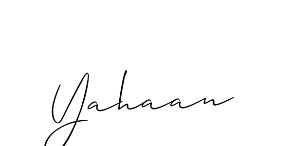 Allison_Script is a professional signature style that is perfect for those who want to add a touch of class to their signature. It is also a great choice for those who want to make their signature more unique. Get Yahaan name to fancy signature for free. Yahaan signature style 2 images and pictures png