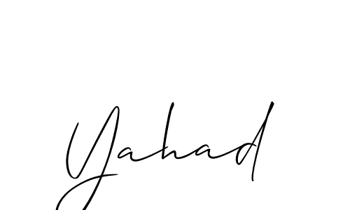 You should practise on your own different ways (Allison_Script) to write your name (Yahad) in signature. don't let someone else do it for you. Yahad signature style 2 images and pictures png