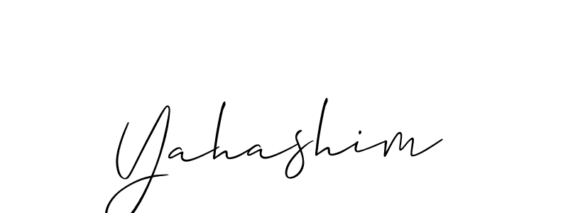 The best way (Allison_Script) to make a short signature is to pick only two or three words in your name. The name Yahashim include a total of six letters. For converting this name. Yahashim signature style 2 images and pictures png