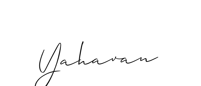 How to Draw Yahavan signature style? Allison_Script is a latest design signature styles for name Yahavan. Yahavan signature style 2 images and pictures png