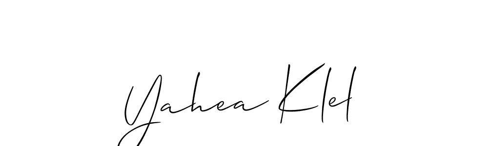 Make a beautiful signature design for name Yahea Klel. Use this online signature maker to create a handwritten signature for free. Yahea Klel signature style 2 images and pictures png