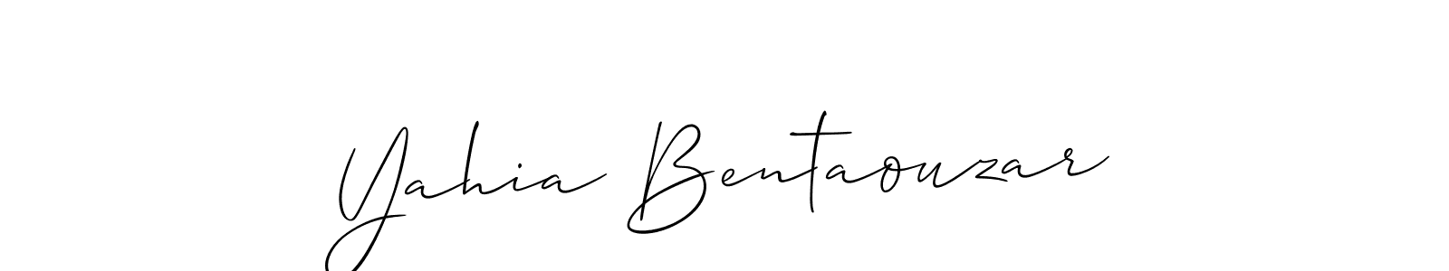 How to Draw Yahia Bentaouzar signature style? Allison_Script is a latest design signature styles for name Yahia Bentaouzar. Yahia Bentaouzar signature style 2 images and pictures png