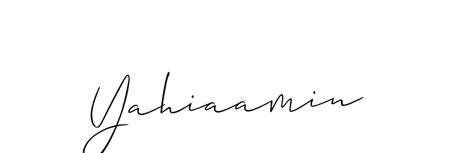 Yahiaamin stylish signature style. Best Handwritten Sign (Allison_Script) for my name. Handwritten Signature Collection Ideas for my name Yahiaamin. Yahiaamin signature style 2 images and pictures png