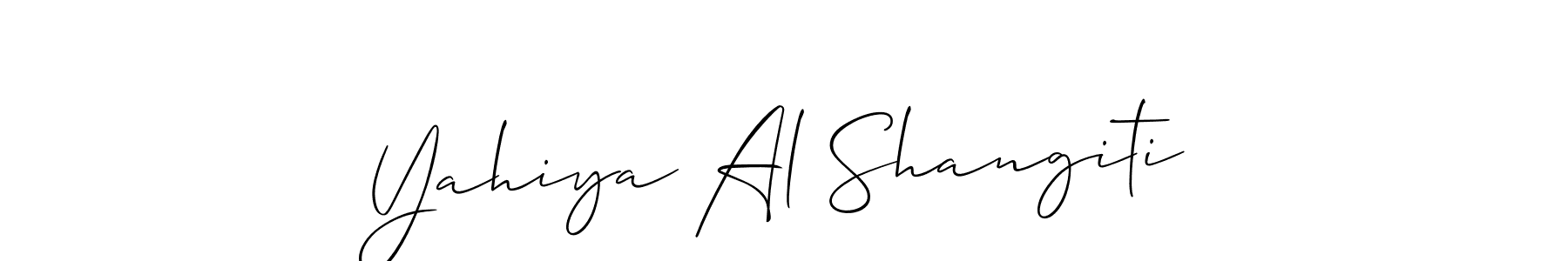 Yahiya Al Shangiti stylish signature style. Best Handwritten Sign (Allison_Script) for my name. Handwritten Signature Collection Ideas for my name Yahiya Al Shangiti. Yahiya Al Shangiti signature style 2 images and pictures png