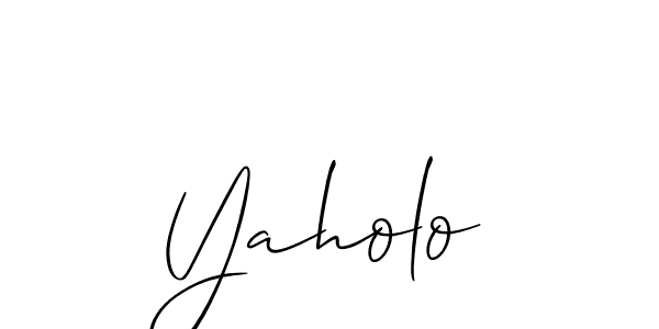 Also You can easily find your signature by using the search form. We will create Yaholo name handwritten signature images for you free of cost using Allison_Script sign style. Yaholo signature style 2 images and pictures png