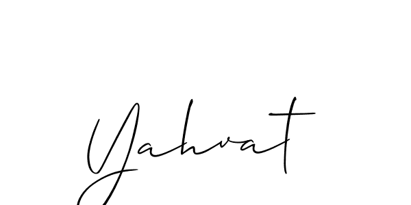 Also You can easily find your signature by using the search form. We will create Yahvat name handwritten signature images for you free of cost using Allison_Script sign style. Yahvat signature style 2 images and pictures png