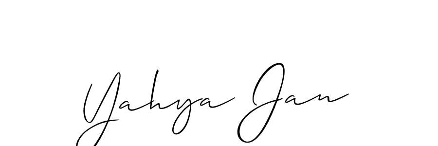 Yahya Jan stylish signature style. Best Handwritten Sign (Allison_Script) for my name. Handwritten Signature Collection Ideas for my name Yahya Jan. Yahya Jan signature style 2 images and pictures png