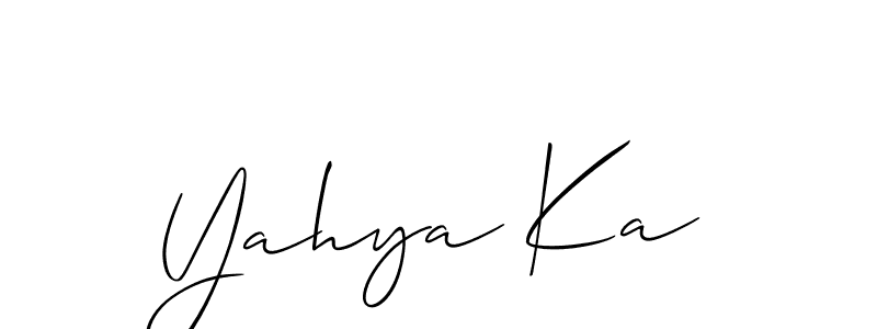 How to Draw Yahya Ka signature style? Allison_Script is a latest design signature styles for name Yahya Ka. Yahya Ka signature style 2 images and pictures png