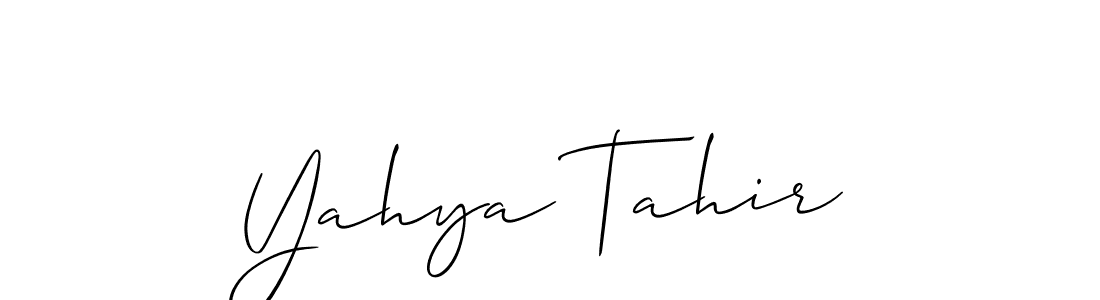 Make a beautiful signature design for name Yahya Tahir. Use this online signature maker to create a handwritten signature for free. Yahya Tahir signature style 2 images and pictures png