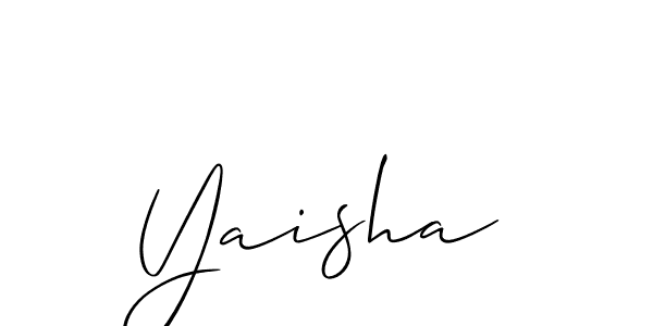 Best and Professional Signature Style for Yaisha. Allison_Script Best Signature Style Collection. Yaisha signature style 2 images and pictures png