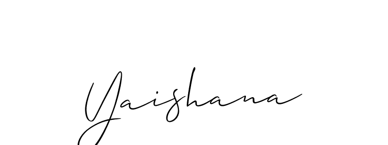 Yaishana stylish signature style. Best Handwritten Sign (Allison_Script) for my name. Handwritten Signature Collection Ideas for my name Yaishana. Yaishana signature style 2 images and pictures png