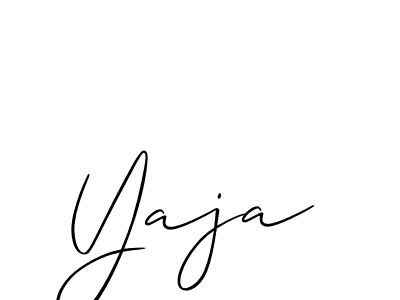 Similarly Allison_Script is the best handwritten signature design. Signature creator online .You can use it as an online autograph creator for name Yaja. Yaja signature style 2 images and pictures png