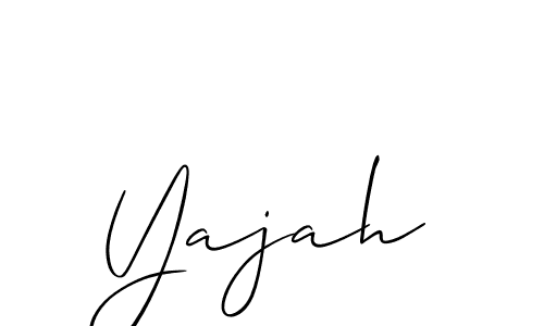 How to make Yajah signature? Allison_Script is a professional autograph style. Create handwritten signature for Yajah name. Yajah signature style 2 images and pictures png