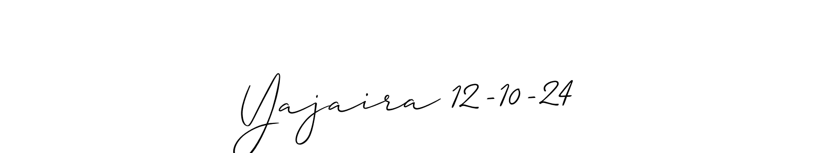 How to Draw Yajaira 12-10-24 signature style? Allison_Script is a latest design signature styles for name Yajaira 12-10-24. Yajaira 12-10-24 signature style 2 images and pictures png