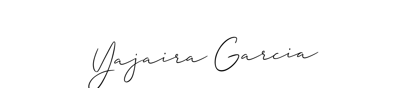 It looks lik you need a new signature style for name Yajaira Garcia. Design unique handwritten (Allison_Script) signature with our free signature maker in just a few clicks. Yajaira Garcia signature style 2 images and pictures png