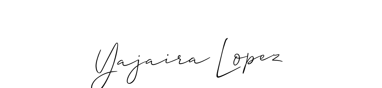 Also You can easily find your signature by using the search form. We will create Yajaira Lopez name handwritten signature images for you free of cost using Allison_Script sign style. Yajaira Lopez signature style 2 images and pictures png