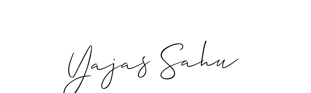 Make a beautiful signature design for name Yajas Sahu. Use this online signature maker to create a handwritten signature for free. Yajas Sahu signature style 2 images and pictures png