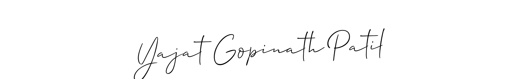 Make a beautiful signature design for name Yajat Gopinath Patil. Use this online signature maker to create a handwritten signature for free. Yajat Gopinath Patil signature style 2 images and pictures png