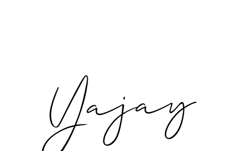 Create a beautiful signature design for name Yajay. With this signature (Allison_Script) fonts, you can make a handwritten signature for free. Yajay signature style 2 images and pictures png