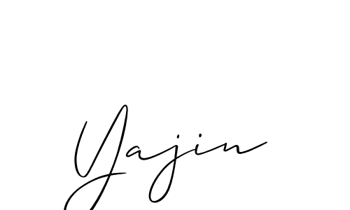 The best way (Allison_Script) to make a short signature is to pick only two or three words in your name. The name Yajin include a total of six letters. For converting this name. Yajin signature style 2 images and pictures png