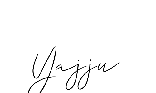 How to make Yajju signature? Allison_Script is a professional autograph style. Create handwritten signature for Yajju name. Yajju signature style 2 images and pictures png