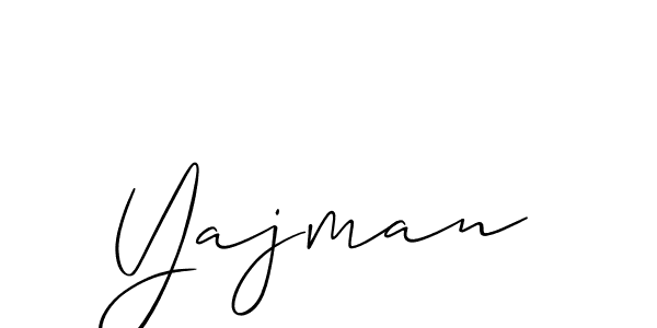 Create a beautiful signature design for name Yajman. With this signature (Allison_Script) fonts, you can make a handwritten signature for free. Yajman signature style 2 images and pictures png