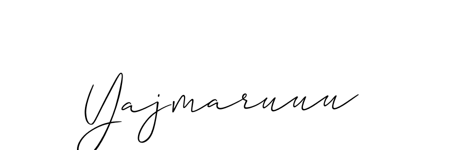 Design your own signature with our free online signature maker. With this signature software, you can create a handwritten (Allison_Script) signature for name Yajmaruuu. Yajmaruuu signature style 2 images and pictures png