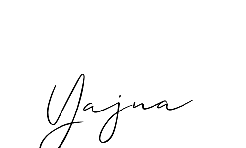 It looks lik you need a new signature style for name Yajna. Design unique handwritten (Allison_Script) signature with our free signature maker in just a few clicks. Yajna signature style 2 images and pictures png