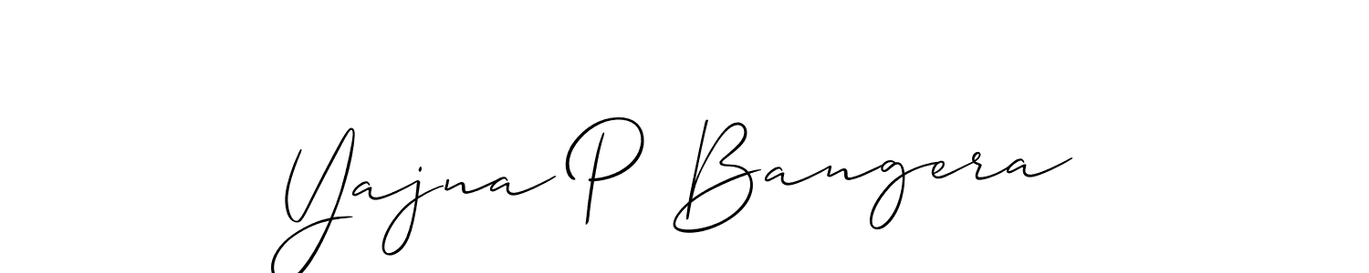 Make a beautiful signature design for name Yajna P Bangera. Use this online signature maker to create a handwritten signature for free. Yajna P Bangera signature style 2 images and pictures png