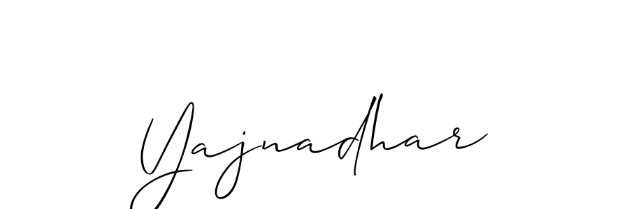 Allison_Script is a professional signature style that is perfect for those who want to add a touch of class to their signature. It is also a great choice for those who want to make their signature more unique. Get Yajnadhar name to fancy signature for free. Yajnadhar signature style 2 images and pictures png