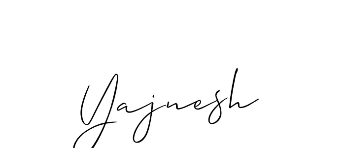 Also we have Yajnesh name is the best signature style. Create professional handwritten signature collection using Allison_Script autograph style. Yajnesh signature style 2 images and pictures png